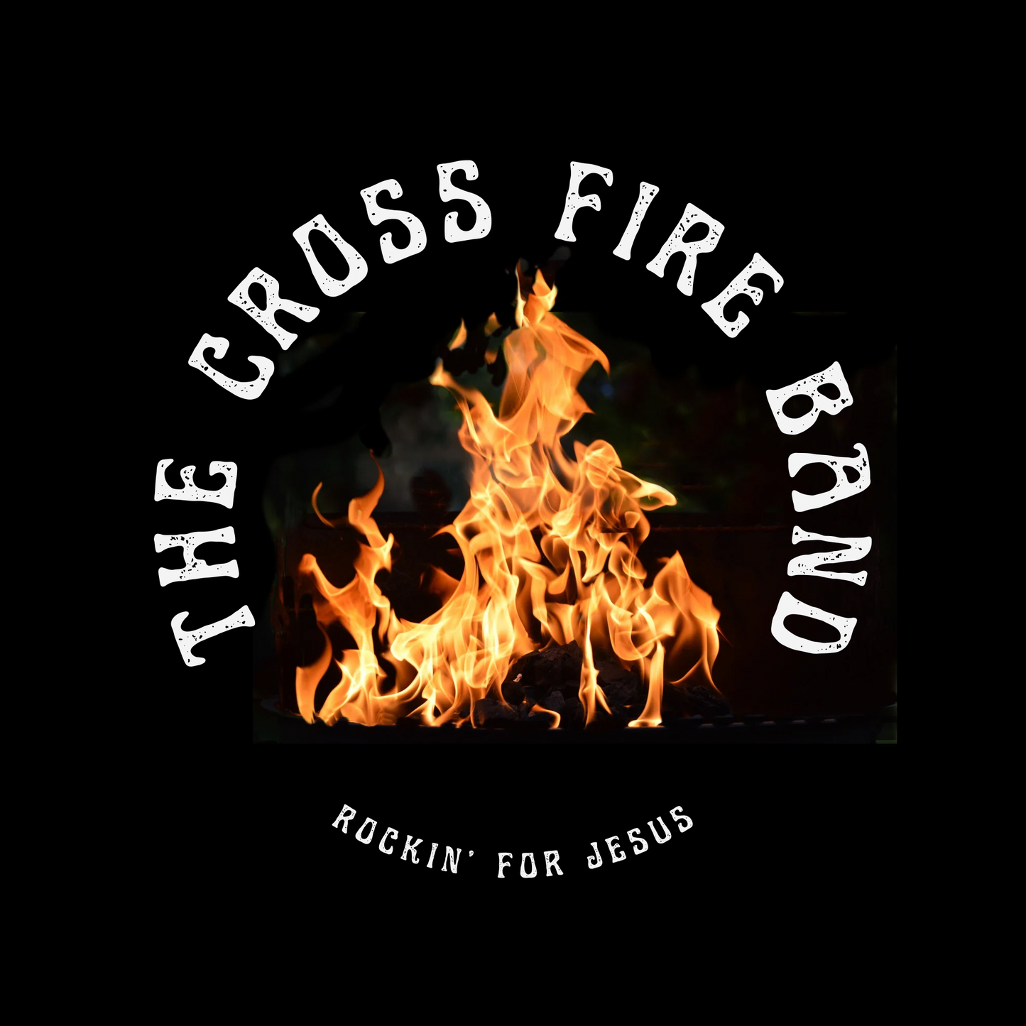 5 The Cross Fire Band (Rocking for Jesus)- Short Sleeve T-shirt