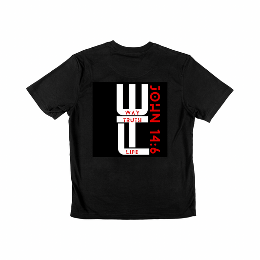 The Way, Truth & Life with NLC Logo on sleeve- Short Sleeve