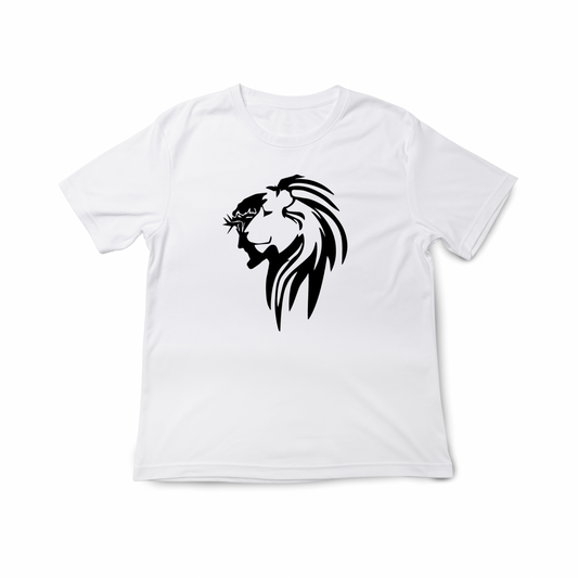 Jesus / Lion of Judah with NLC logo on sleeve.  Short Sleeve.